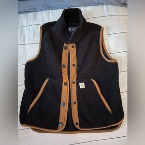 Black Sherpa Carhartt Vest